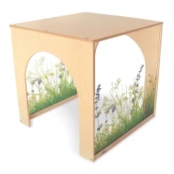 Nature View Play House Cube | Biophilic Quiet Retreat with Acrylic Flower Panels