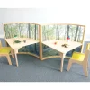 Nature View Serenity Pod | Quiet Learning Pod Desk with Woodland Scene