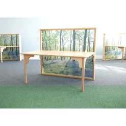 Nature View Serenity Table | Nature-Inspired Activity Table with Woodland Scene