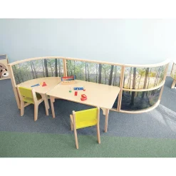Nature View Serenity Table | Nature-Inspired Activity Table with Woodland Scene