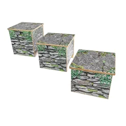 Nature View Small Stone Wall Bench | 10