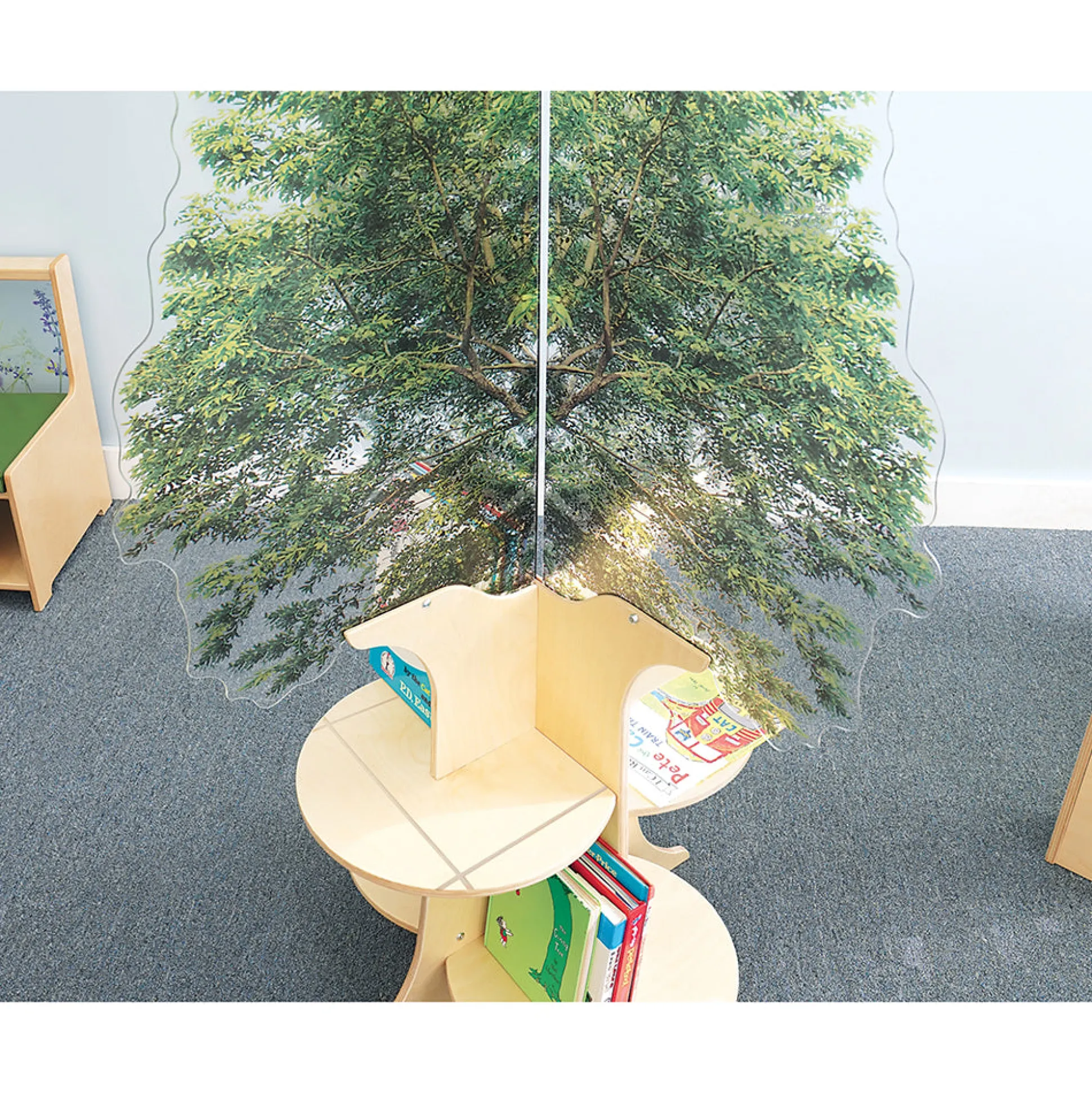 Nature View Tree Book Shelf | Reversible Biophilic Acrylic Bookshelf