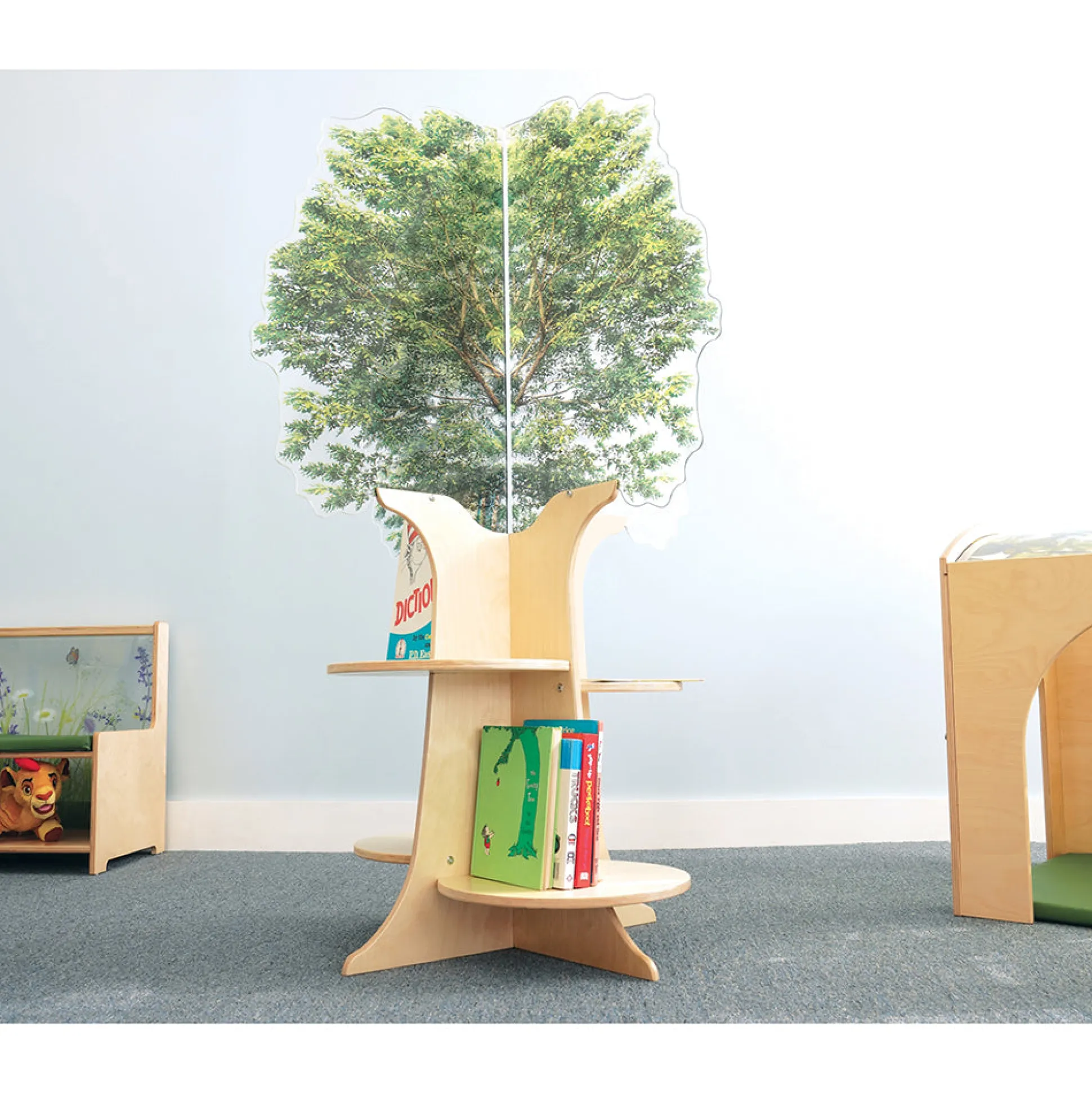 Nature View Tree Book Shelf | Reversible Biophilic Acrylic Bookshelf