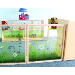 Nature View 24x24 Toddler Divider Panel | Safe Acrylic Back & Rounded Edges