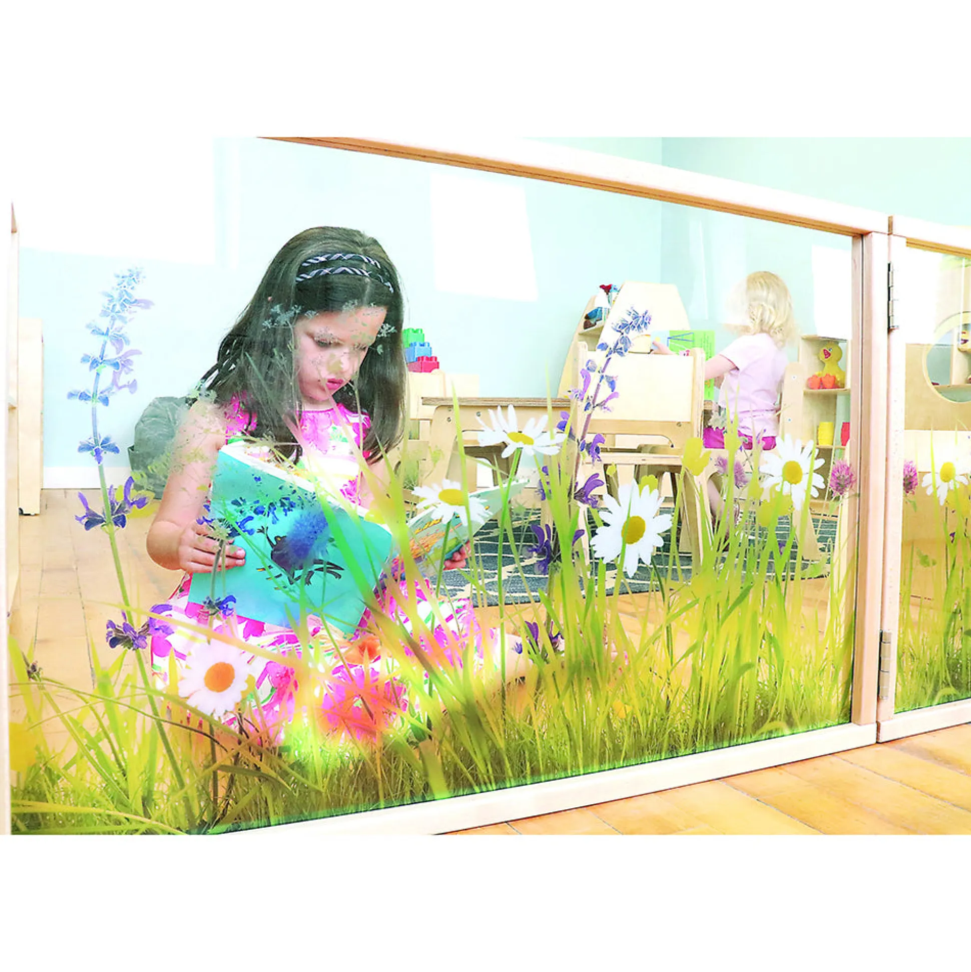 Nature View 24x36 Toddler Divider Panel | Safe Acrylic Back & Rounded Edges