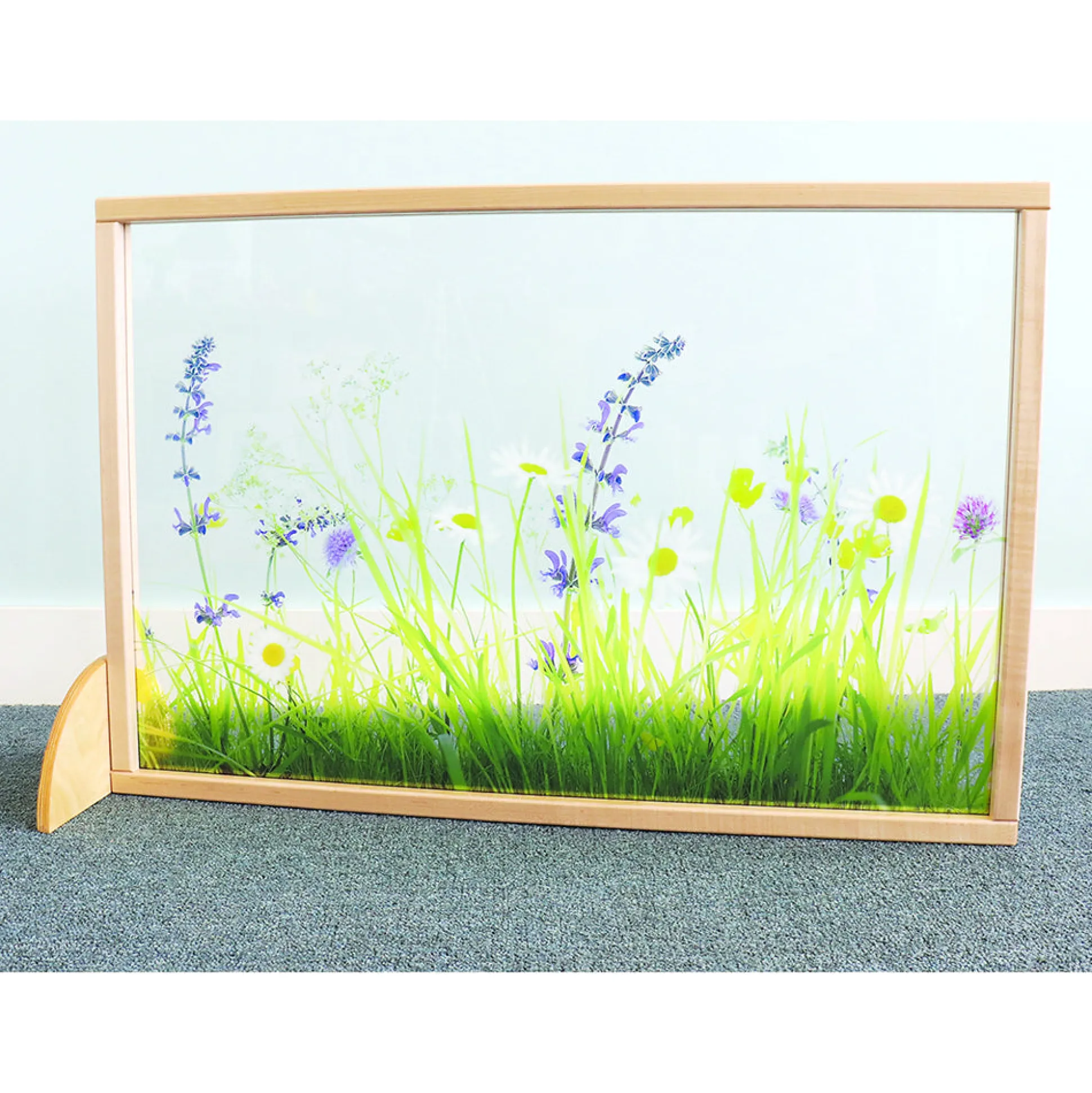 Nature View 24x36 Toddler Divider Panel | Safe Acrylic Back & Rounded Edges