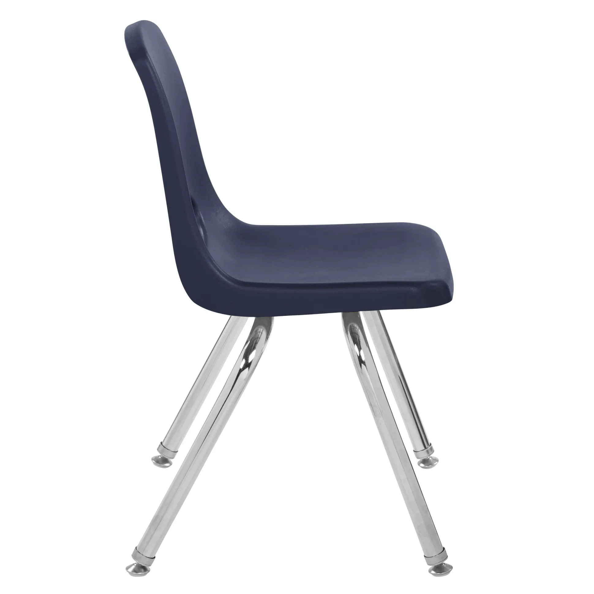 14" Navy Stack Chairs | Set of 2 | Durable Preschool Classroom Seating