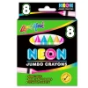 Neon Jumbo Crayons - Set of 8