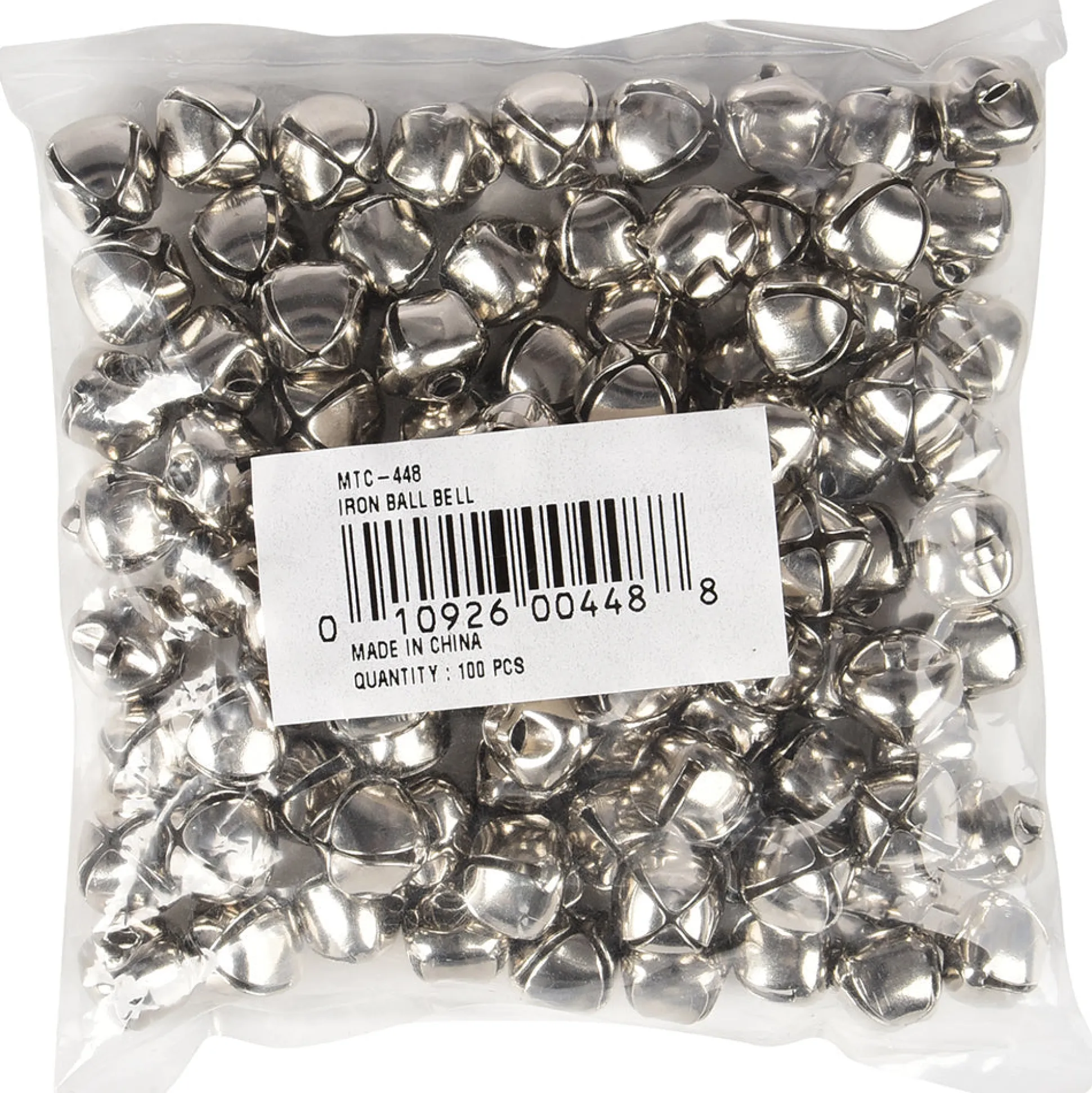 Nickel Jingle Bells | Craft, Counting & Lacing Bells with Eyelets | Set of 100