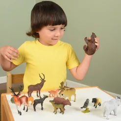 North American Forest Animals | 14 Piece Playset