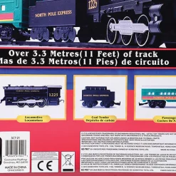 North Pole Express Electric Train Set for Preschool STEM Play