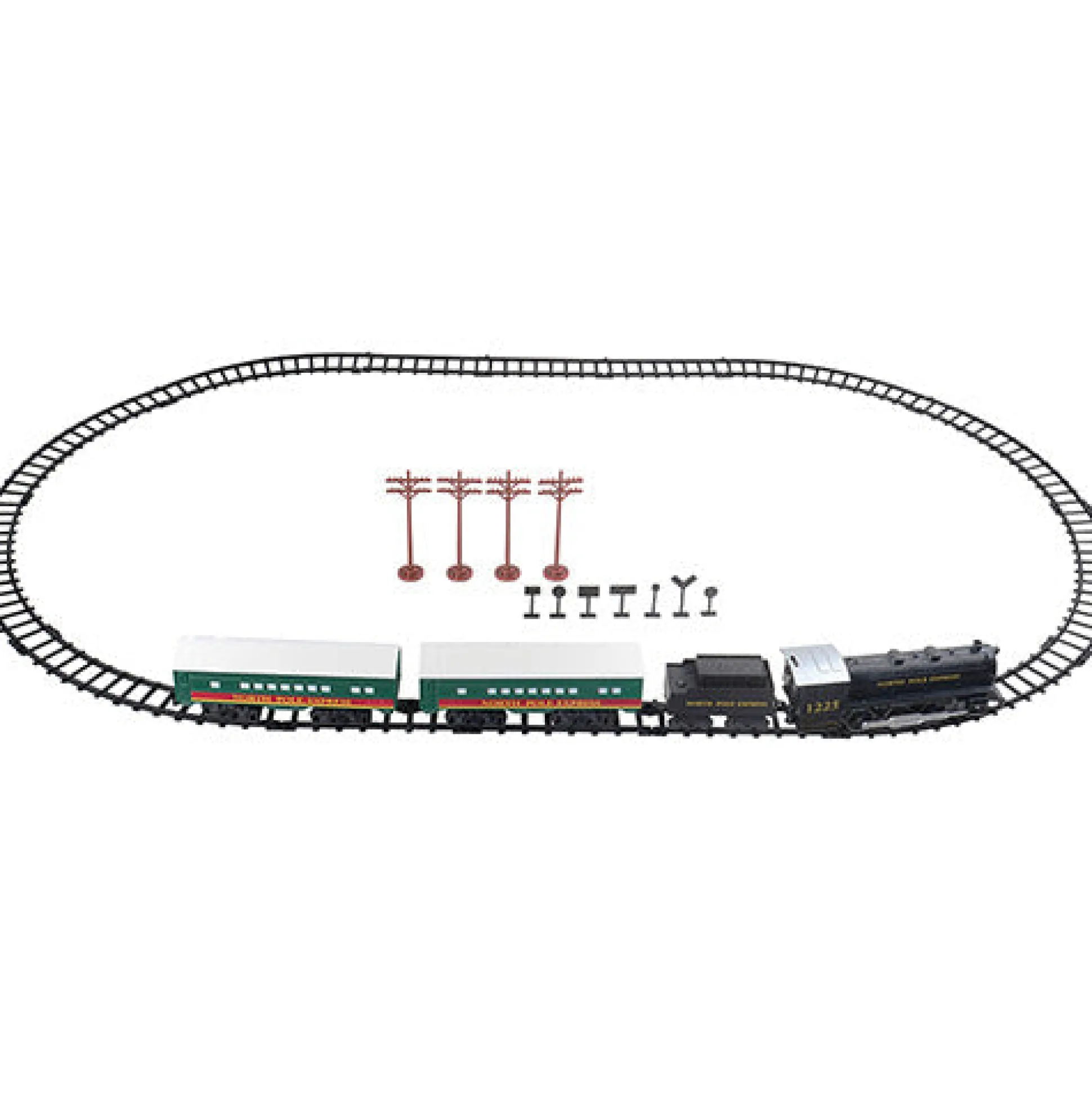 North Pole Express Electric Train Set for Preschool STEM Play