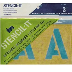 Oil Board Stencils - 3 inch
