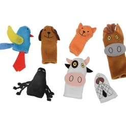 Old Lady Who Swallowed a Fly Storytelling Doll & Animal Finger Puppet Set*