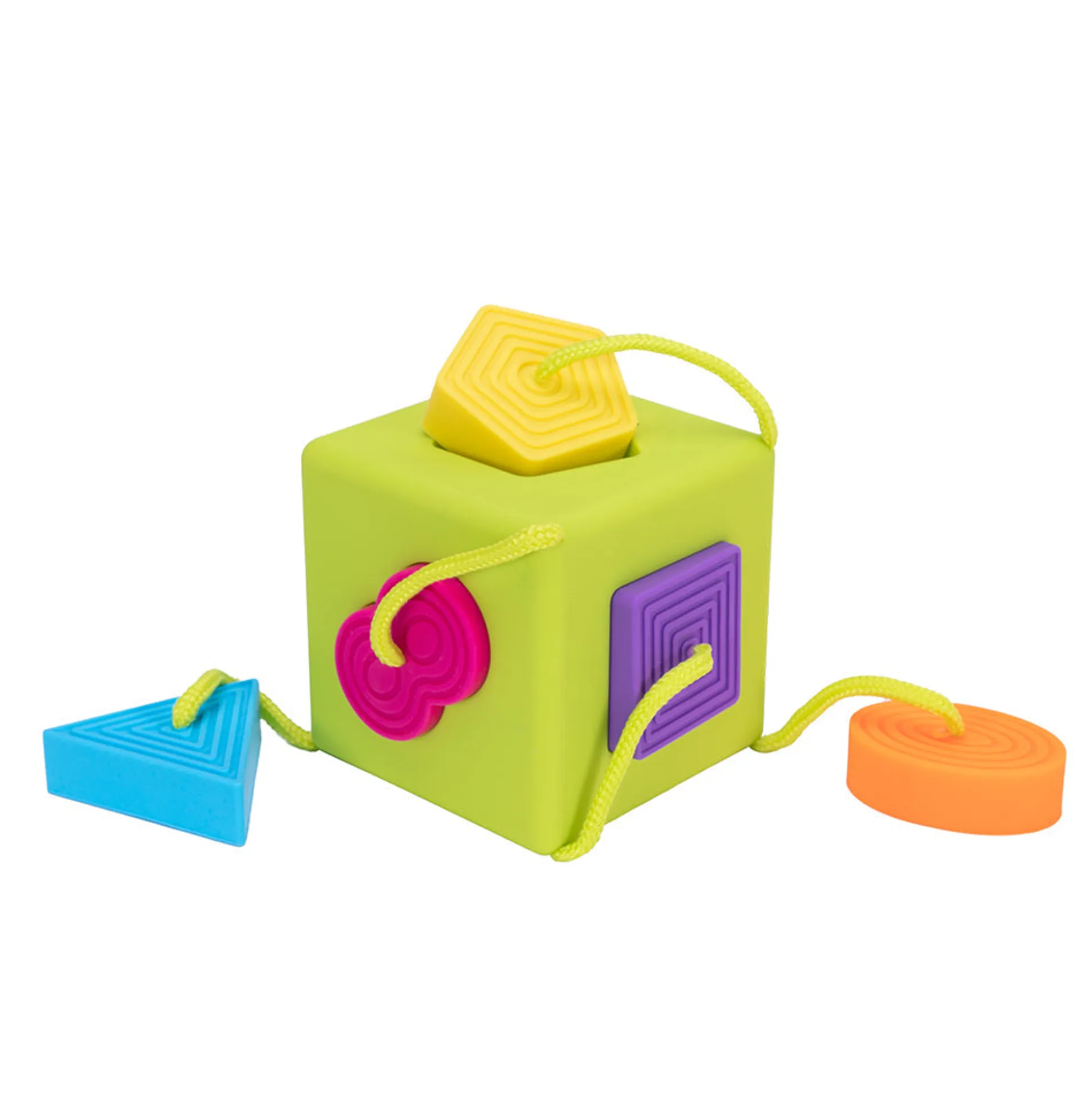 Oombee Cube Shape Sorter | Tactile Exploration Toy