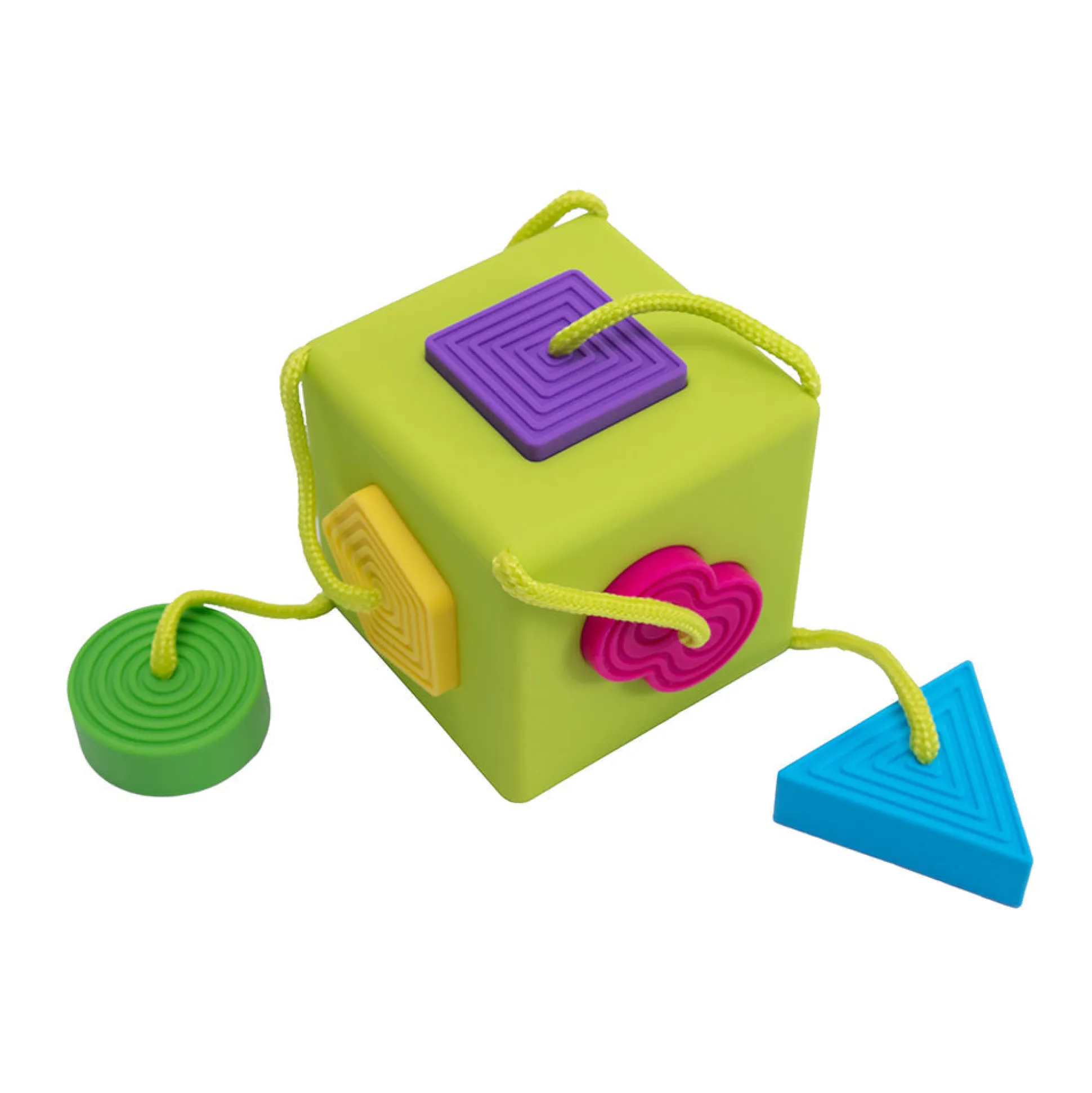 Oombee Cube Shape Sorter | Tactile Exploration Toy