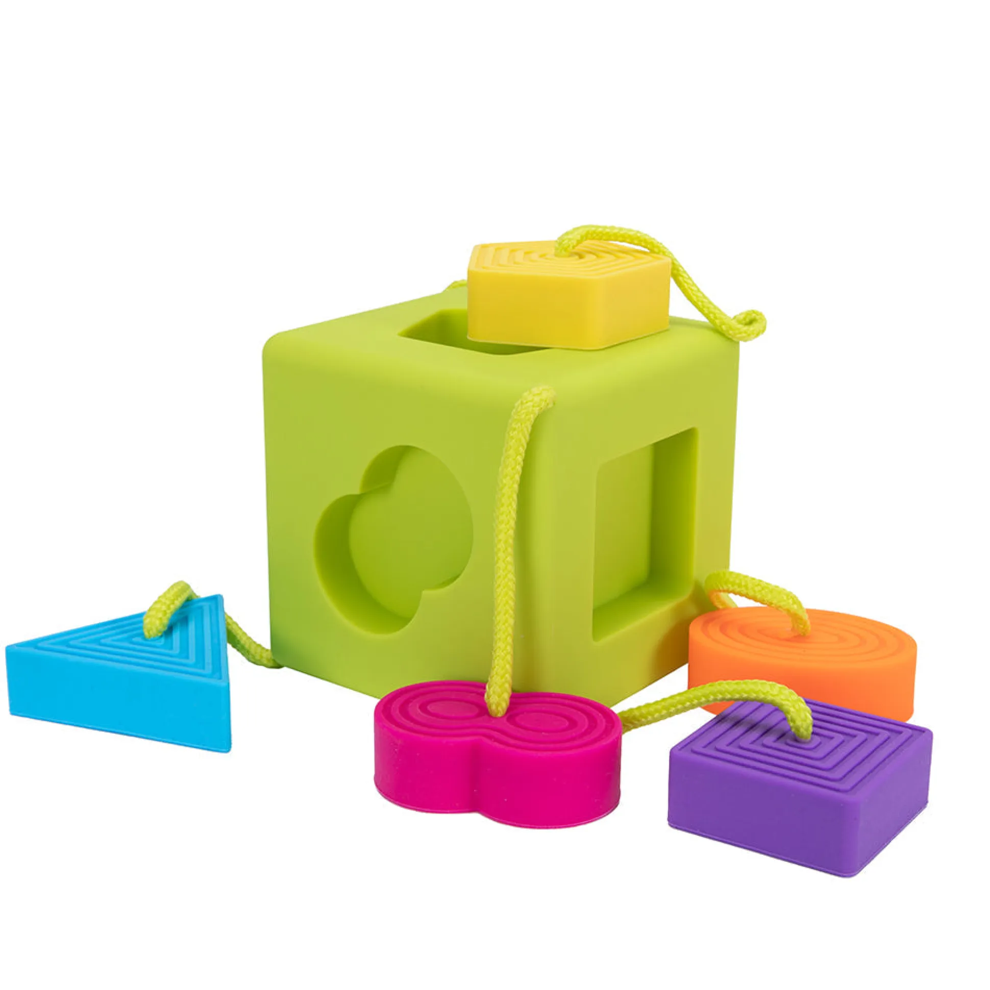 Oombee Cube Shape Sorter | Tactile Exploration Toy
