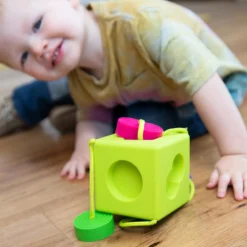 Oombee Cube Shape Sorter | Tactile Exploration Toy