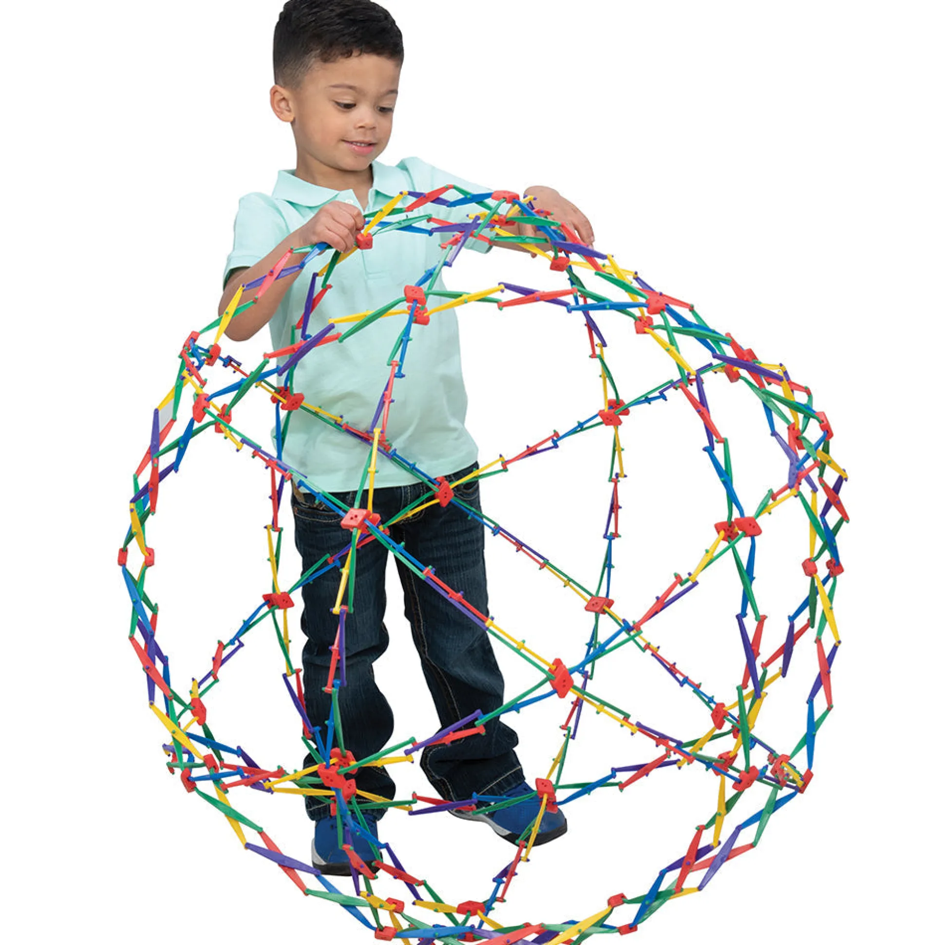Original Rainbow Hoberman Sphere | Expanding Sensory Ball