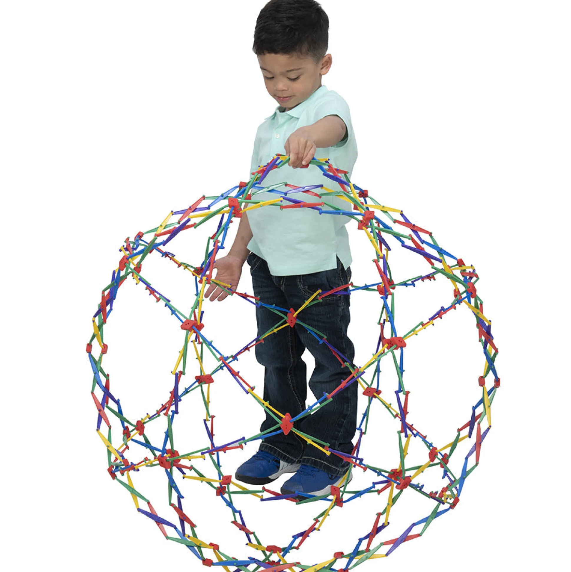 Original Rainbow Hoberman Sphere | Expanding Sensory Ball