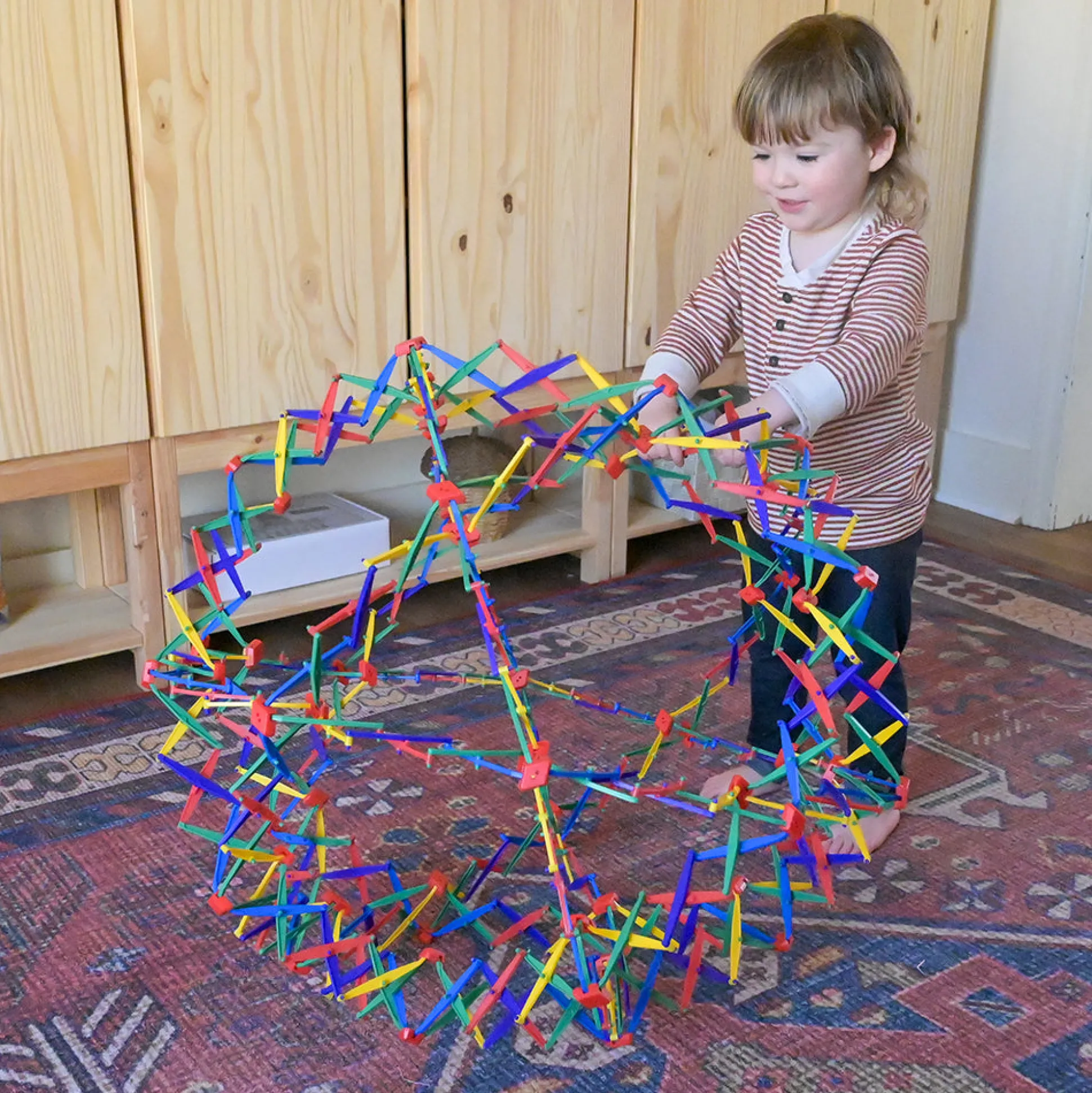 Original Rainbow Hoberman Sphere | Expanding Sensory Ball