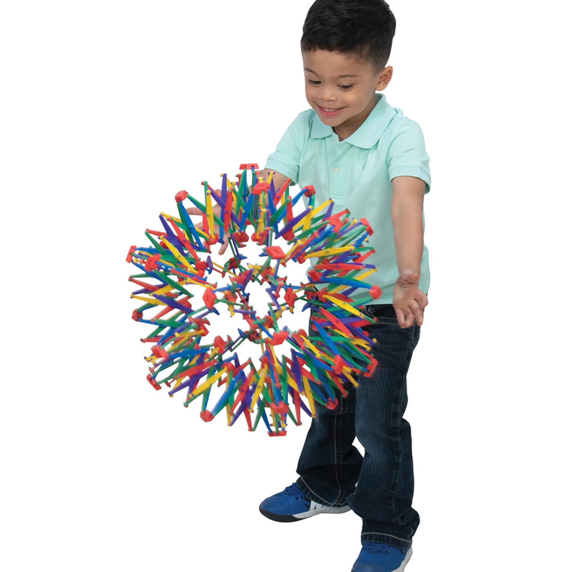 Original Rainbow Hoberman Sphere | Expanding Sensory Ball