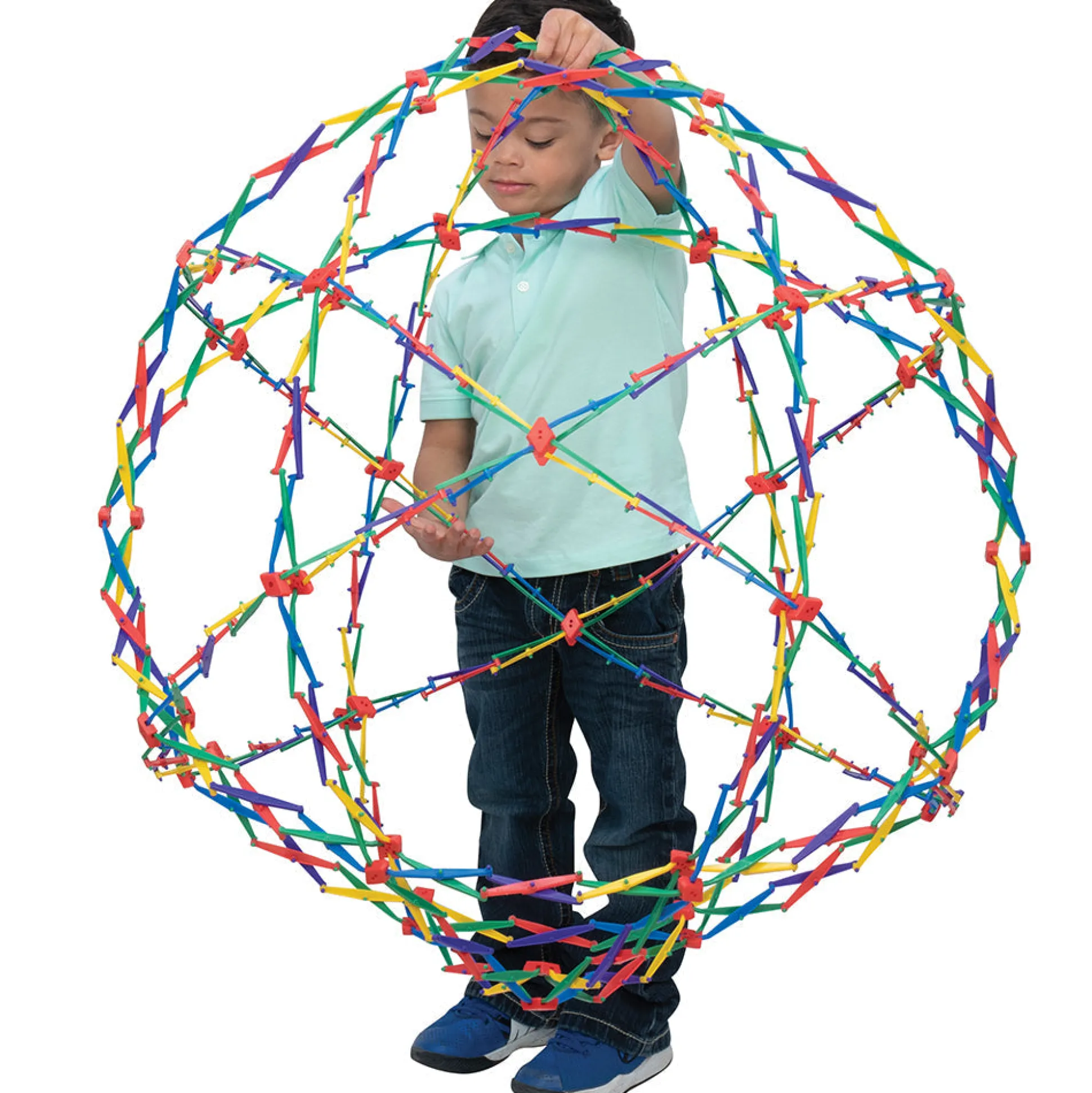 Original Rainbow Hoberman Sphere | Expanding Sensory Ball
