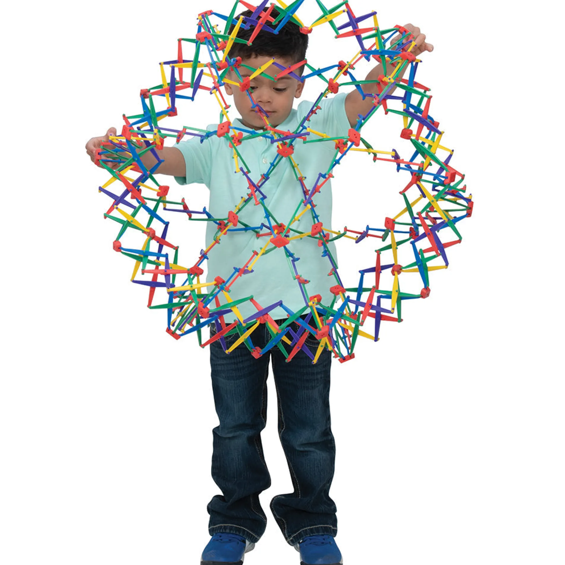 Original Rainbow Hoberman Sphere | Expanding Sensory Ball