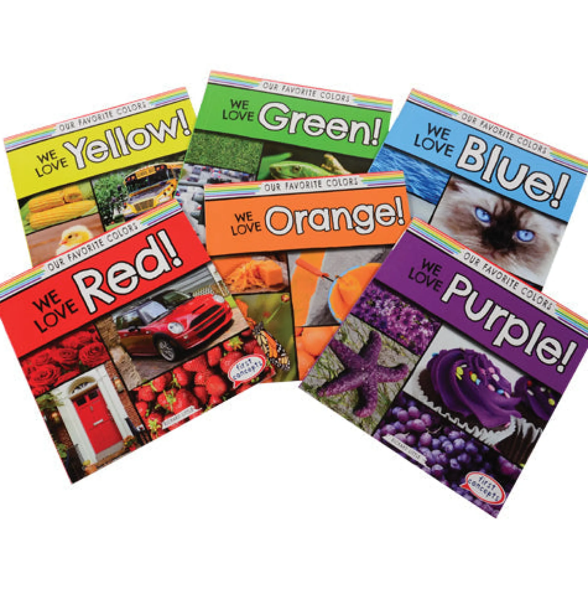 Our Favorite Colors Book Set | 6 Early Learning Color Recognition & Sight Word Books