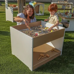 outdoorED™ Big And Wide Table | Weather-Resistant Outdoor Sensory Play Table with Reversible Top & Storage
