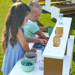 outdoorED™ Mud Kitchen | Weather-Resistant Outdoor Play Kitchen with Sink & Storage