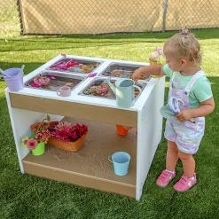 outdoorED™ Sensory Table | Weather-Resistant Outdoor Sensory Play Table with Trays & Storage