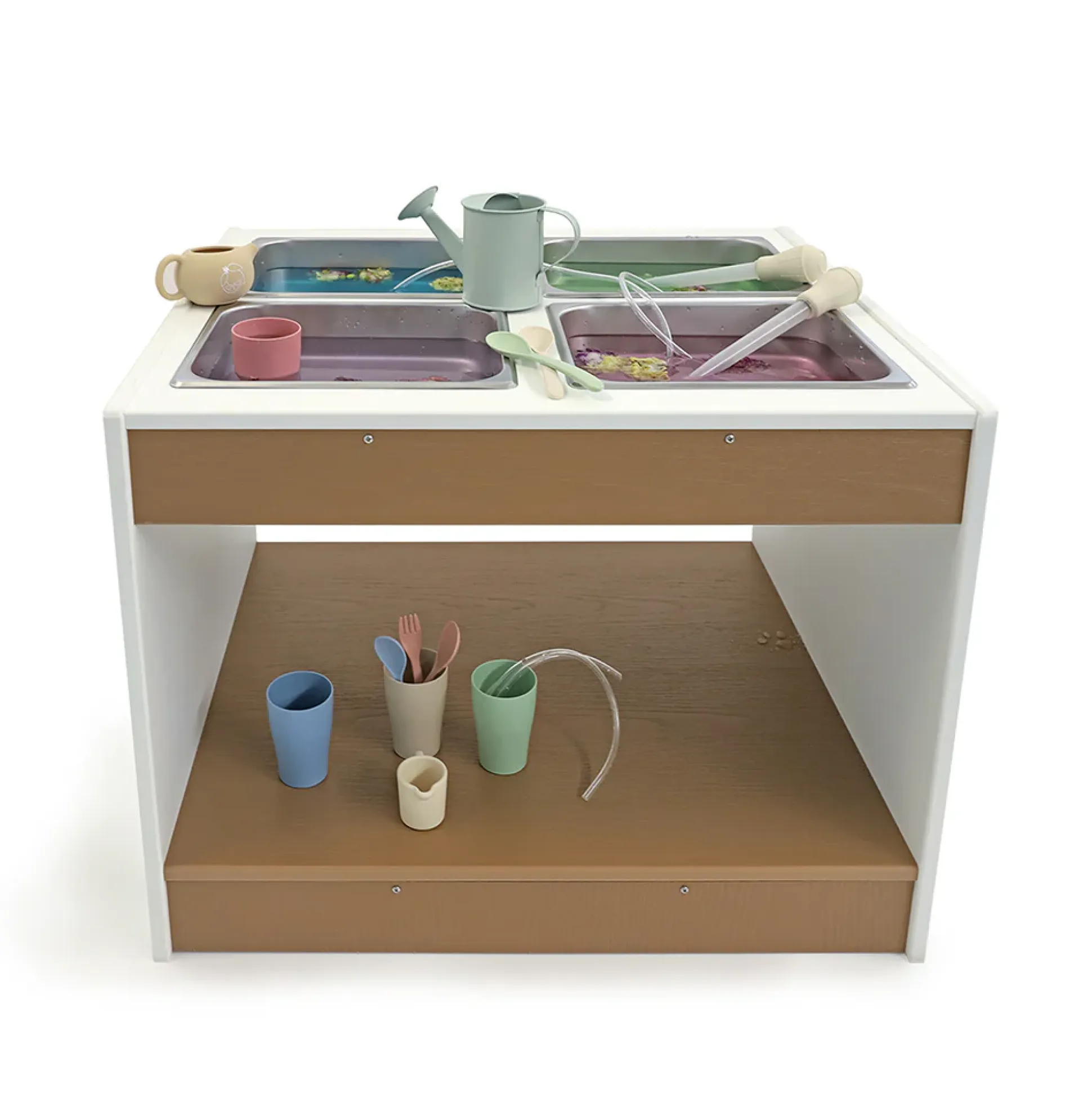 outdoorED™ Sensory Table | Weather-Resistant Outdoor Sensory Play Table with Trays & Storage