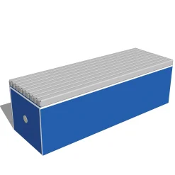Outdoor Storage Bench with Hydraulic Lid | Weather-Resistant Playground & Classroom Seating