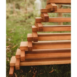 Outdoor Wooden Balance Boards | 8-Piece Eucalyptus Balance Beam Set