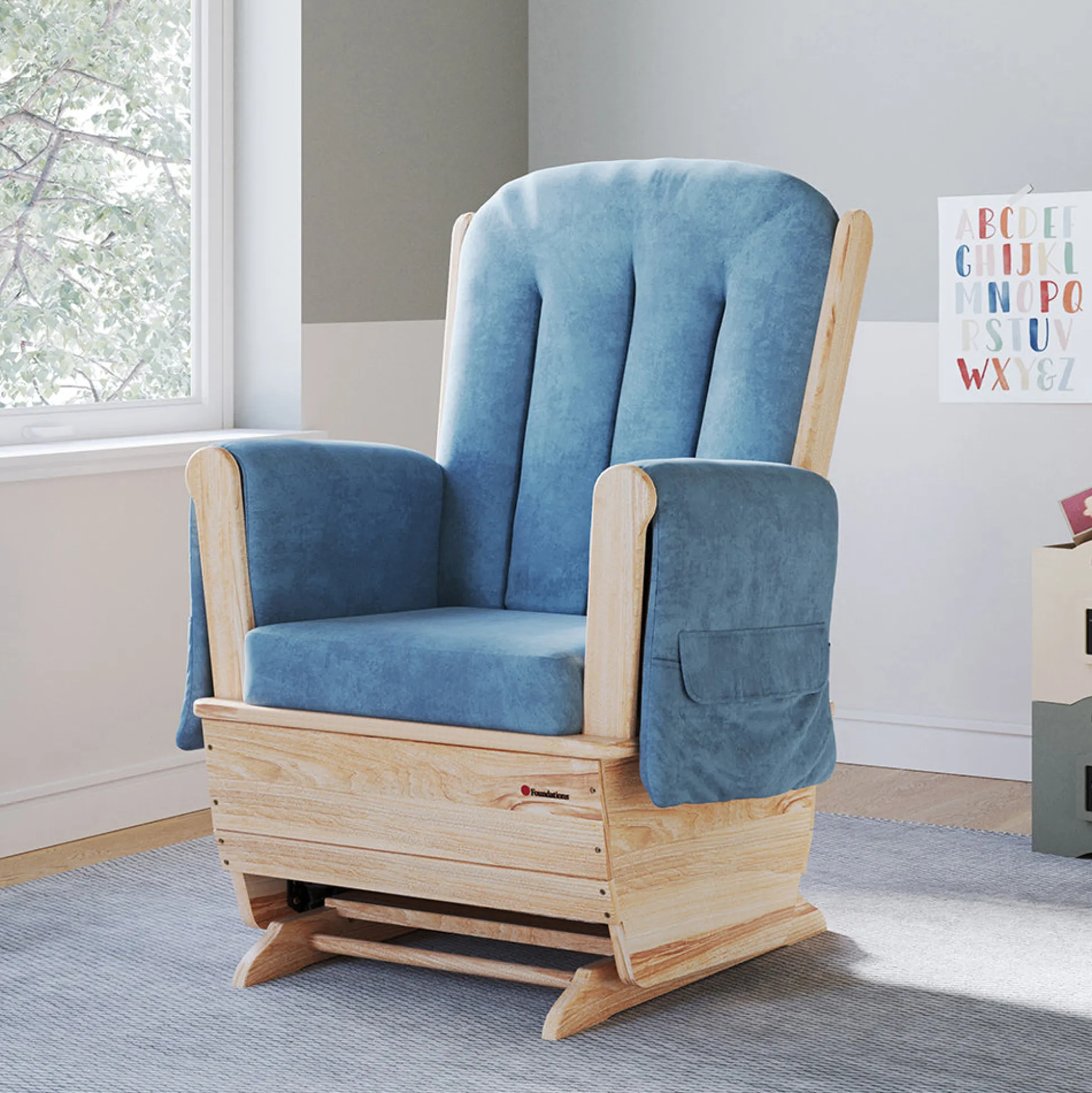 Oversized Glider Rocker Chair