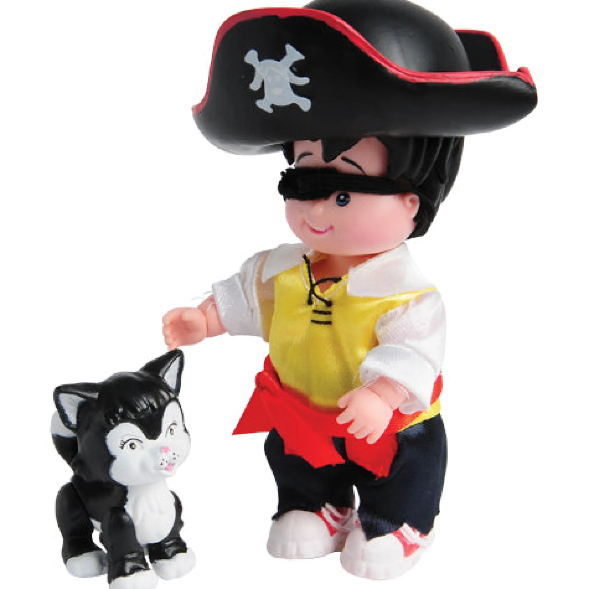 Paddywhack Lane® Pirate Treasure Hunt Playset | 8-Piece Pretend Adventure Set with Pirate Figure, Kitty & Accessories