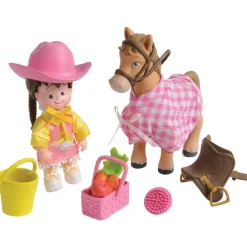 Paddywhack Lane® Trail Ride Pony Playset | 10-Piece Pretend Play Doll & Horse