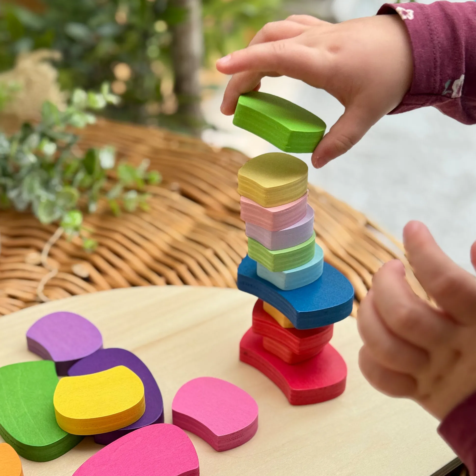 Pattern and Play Peacock Wooden Puzzle | Color Sorting, Patterning & Fine Motor Learning Toy