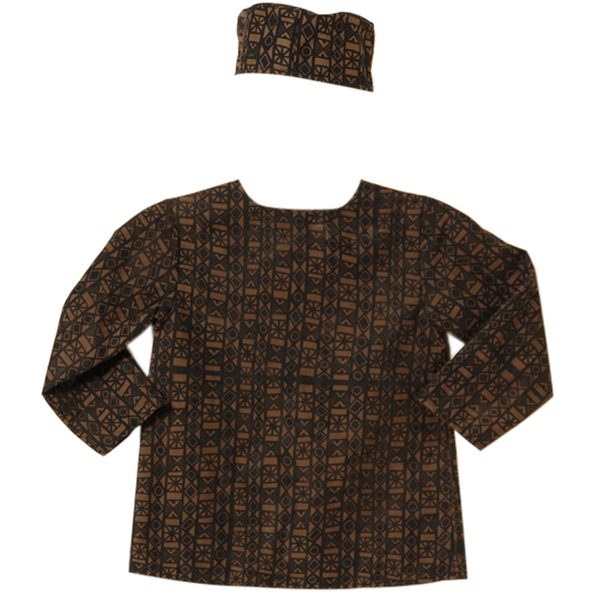 Patterned Festival Tunic and Cap | African Heritage