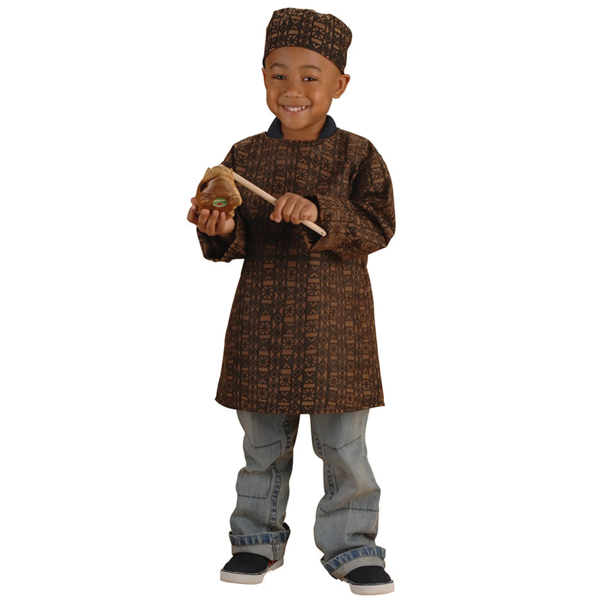 Patterned Festival Tunic and Cap | African Heritage