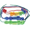 258-Piece Giant Transparent String Beads Set | 250 Light Table Lacing Beads with 8 Tipped Laces