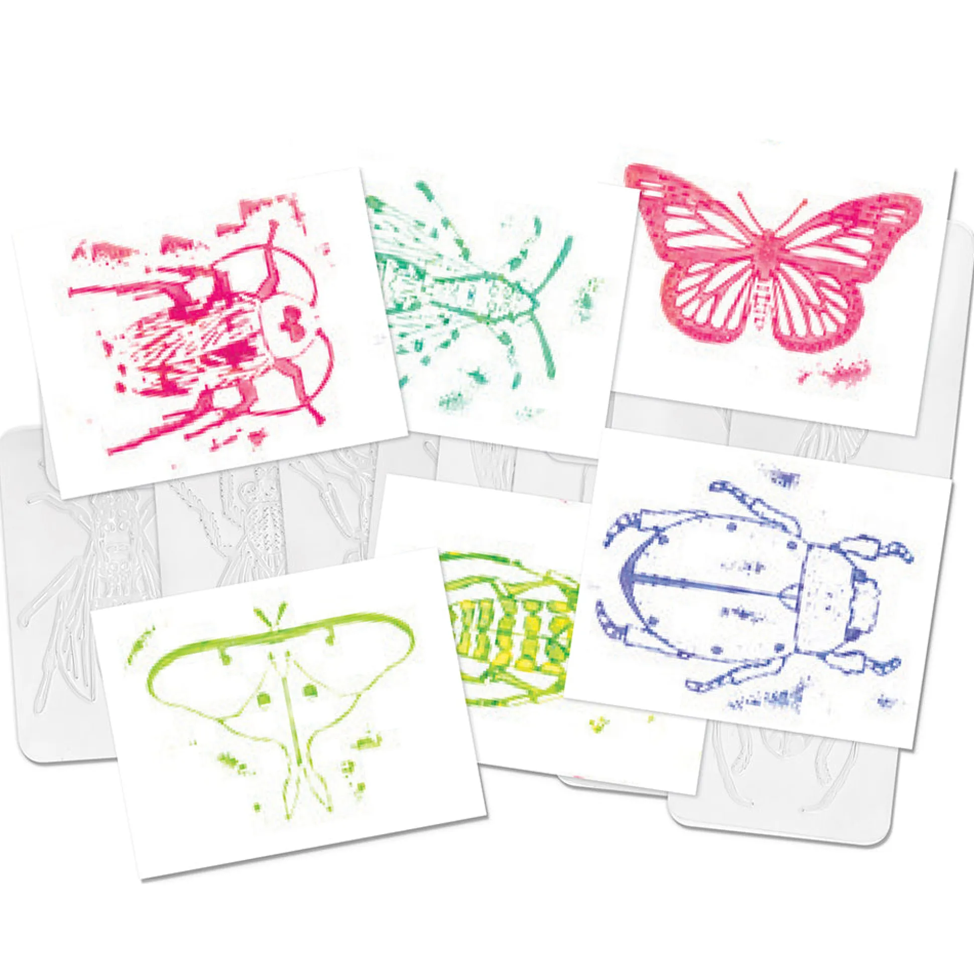 16-Piece Insect Rubbing Plates Set | Hands-On Texture Art & STEM Craft Kit