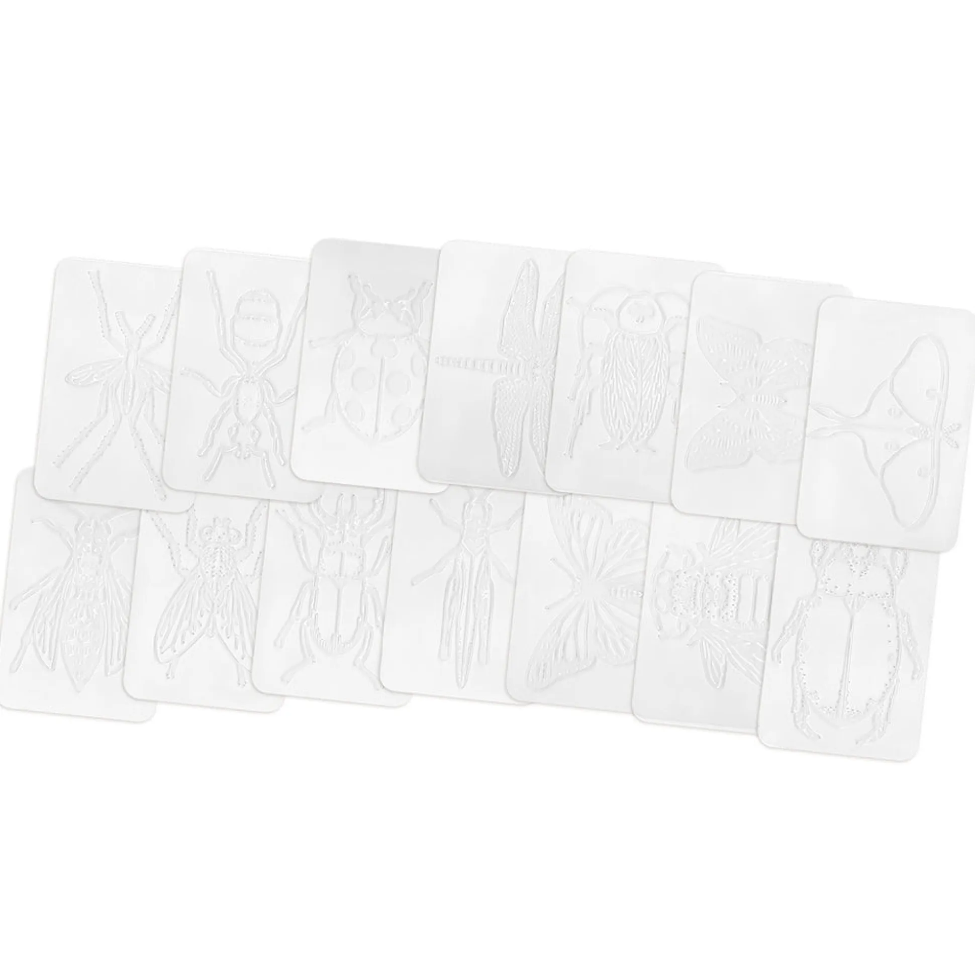 16-Piece Insect Rubbing Plates Set | Hands-On Texture Art & STEM Craft Kit