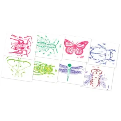 16-Piece Insect Rubbing Plates Set | Hands-On Texture Art & STEM Craft Kit