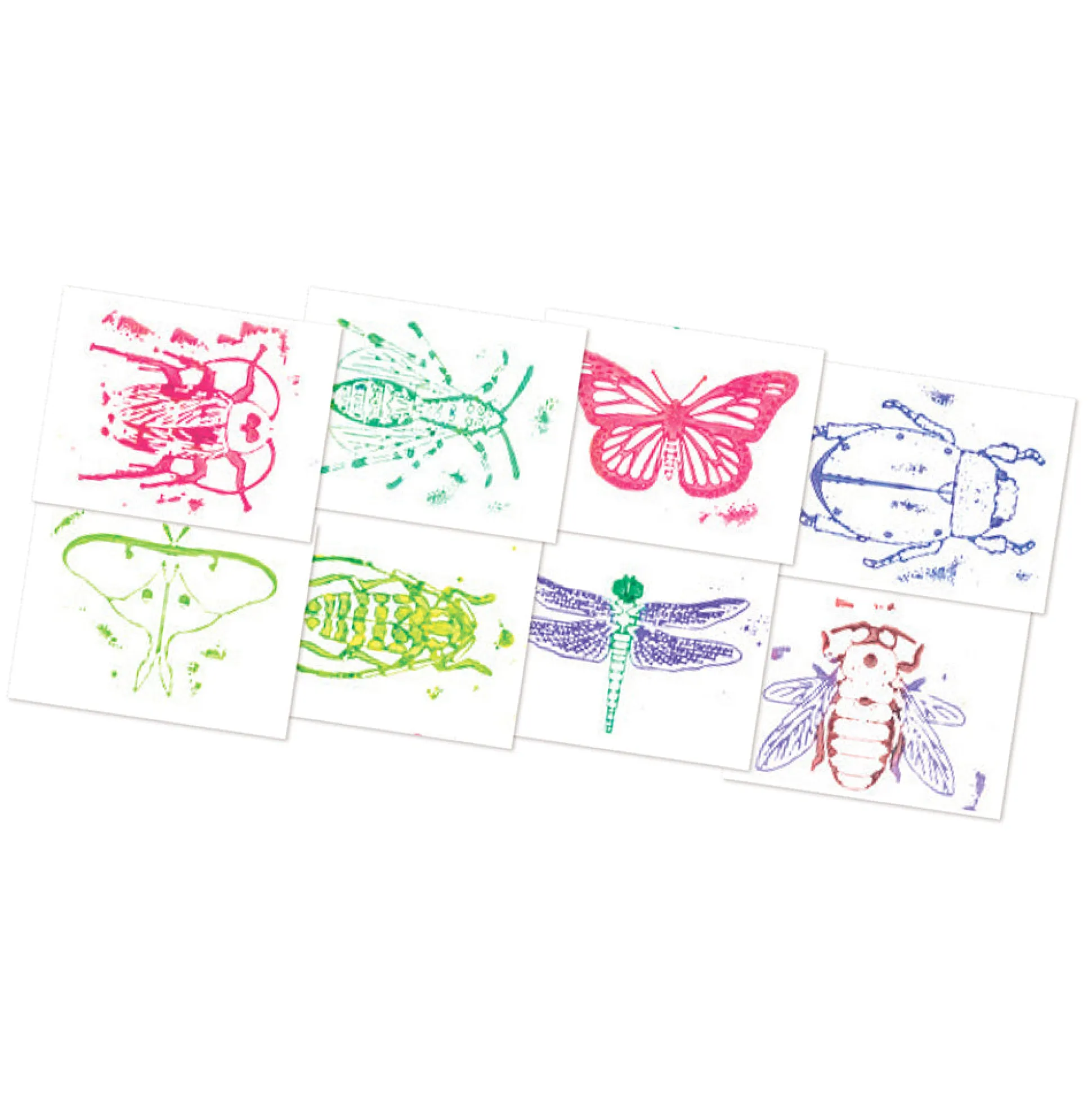 16-Piece Insect Rubbing Plates Set | Hands-On Texture Art & STEM Craft Kit