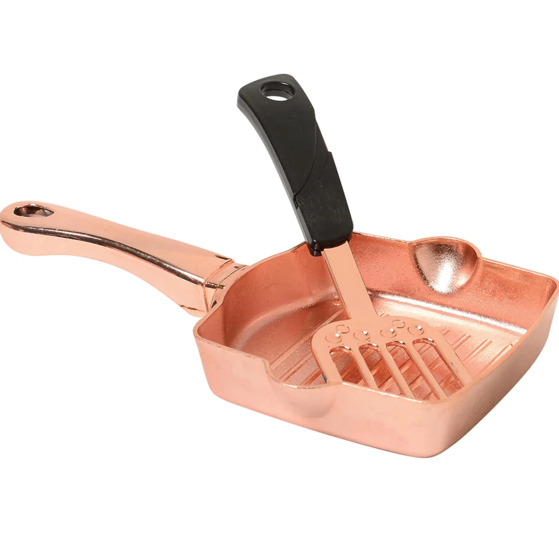 13-Piece Kids' Copper Plastic Cooking Play Set | Realistic Pretend Play Cookware
