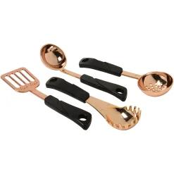 13-Piece Kids' Copper Plastic Cooking Play Set | Realistic Pretend Play Cookware