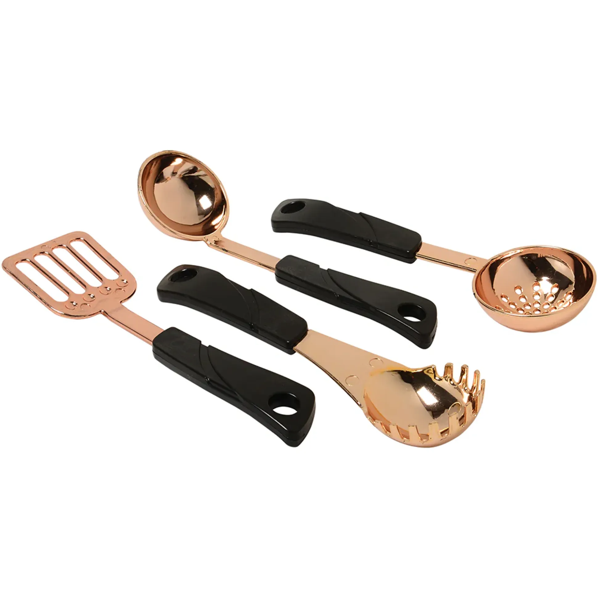 13-Piece Kids' Copper Plastic Cooking Play Set | Realistic Pretend Play Cookware