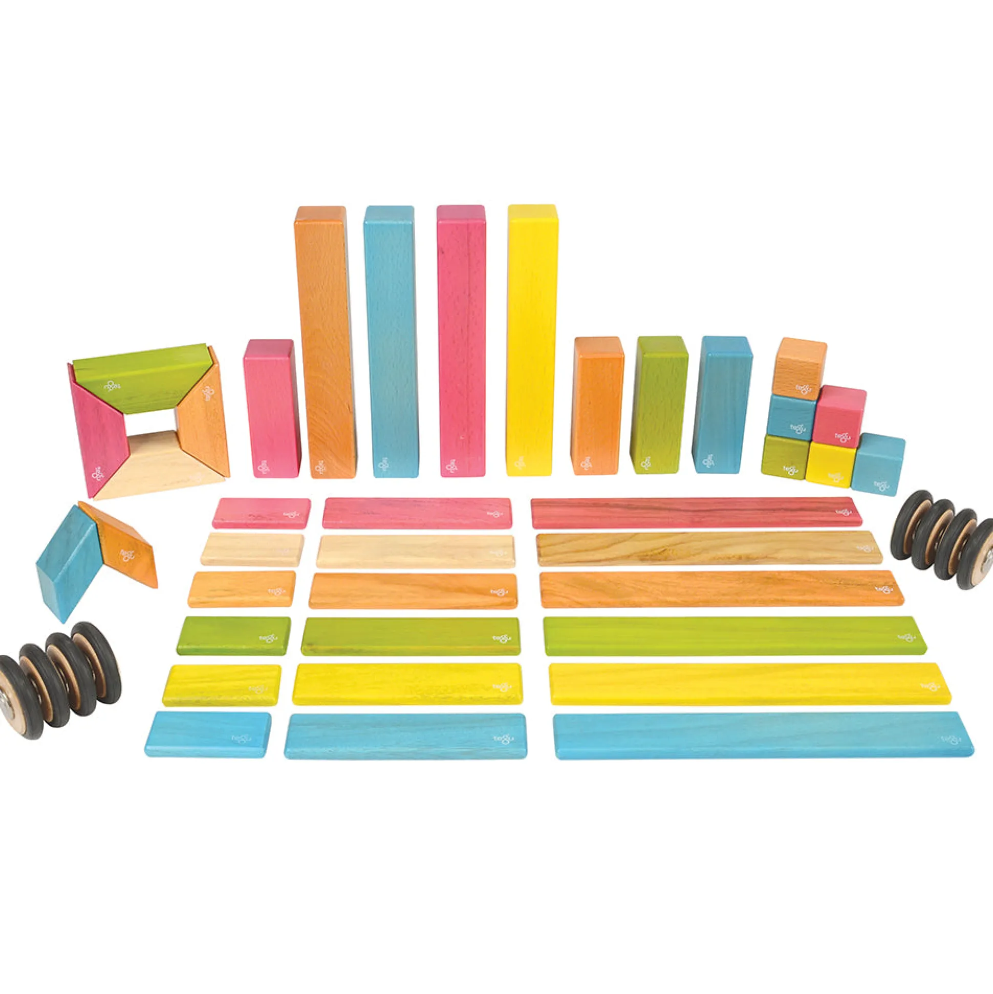 46-Piece Magnetic Wooden Building Set | Eco-Friendly Hardwood Blocks